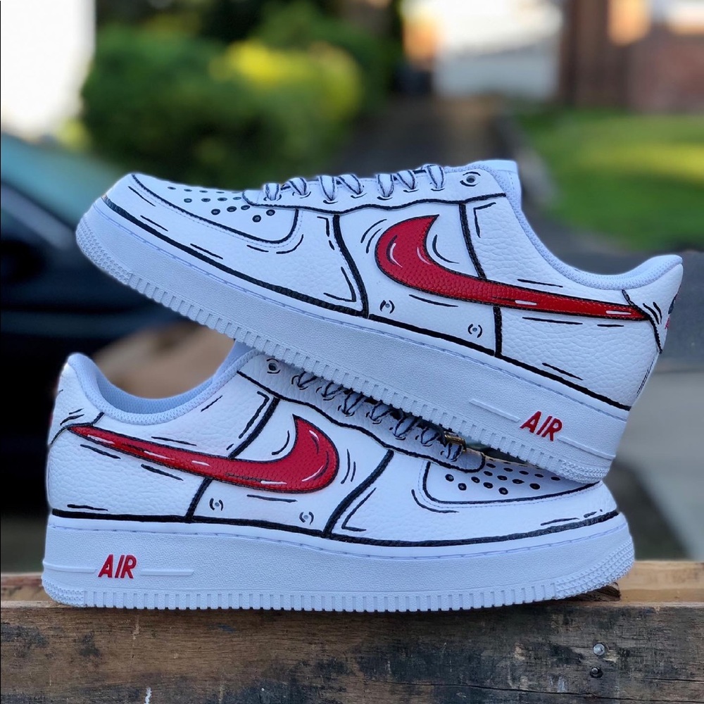 Custom Painted “Cartoon” Nike Air Force 1s
